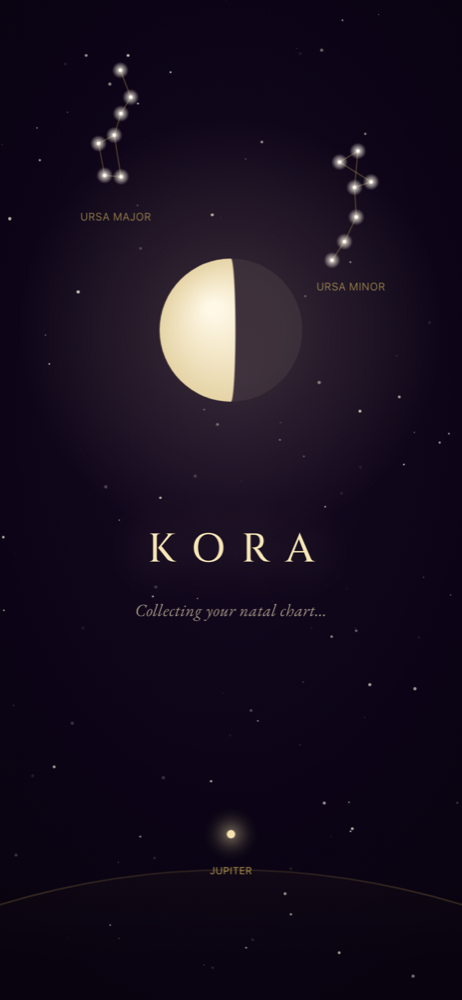 The opening: your real sky, the moon in its true phase